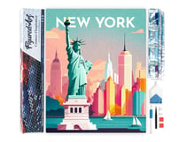 Diamond Painting Broderie Diamant Figured’Art 40x50cm toile entière roulée avec diamants carrés - Affiche Poster New York