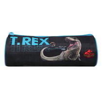 Trousse scolaire ronde Jurassic World Noir T-Rex - BAGTROTTER
