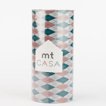 Masking tape MT CASA - Jacquard (argyle pink) - Largeur 100mm - 10 m x 100mm