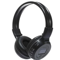 Casque Audio Bluetooth Sans Fil Avec Écran LED Et Microphone HD Pour Appareils Gris YONIS