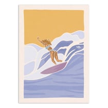 Affiche 50x70 cm - Big wave surf - Art Rider