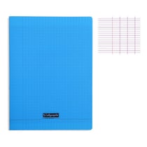 Cahier - 24x32(cm) - Grands carreaux - 192 pages - couverture en polypro - sans spirale - Clairefontaine - Calligraphe