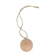 SET 3 BOULES À SUSPENDRE - 4 CM - BOIS