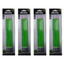 Lot de 4 étuis de 4 crayons graphite WONDAY - HB - Bois issu de forêts gérées durablement