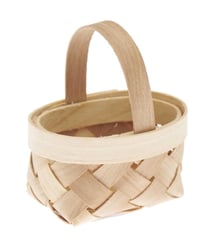 Panier tressé miniature - 6,5 x 7 x 5 cm