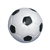 Football en polyrésine, 2,5 cm ø, 6 pièces