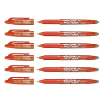 Lot de 6 Stylos roller Frixion Ball Pointe Moyenne Orange