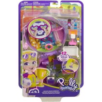 Polly pocket coffret match de football - terrain multi sports + 2 figurines + 12 accessoires - mattel - hcg14