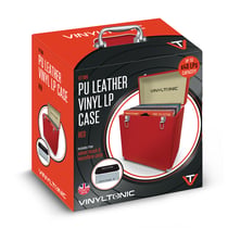 Mallette de rangement vinyles 33 tours Vinyl Tonic VT18R – Rouge 40 disques