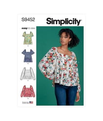 Patron Simplicity 9452 - Hauts pour femme du 34 au 52 FR taille n°FR 44-52