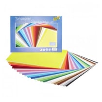 Papier cartonné 35x25 cm 130g/m² 25 couleurs assorties