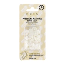 Pressions magiques - Boutons pression sans pince ø 13 mm - Blanc
