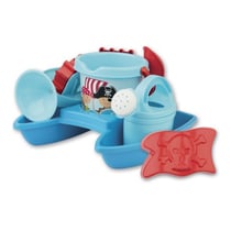 Set de plage pirate catamaran + accessoires - bateau garni - androni - jeux de sable