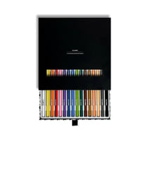 Boîte de 16 crayons de couleurs effaçables Clown - Pigments huile - Boîte métal