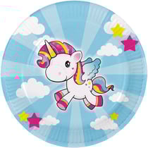 8 Assiettes Licorne Kawaïï