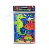 8 Invitations Marine Party