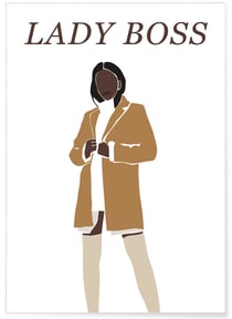 Affiche Lady Boss 1 | A3 : 29,7x42cm