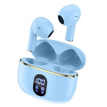 Avizar Écouteurs TWS Bluetooth 5.3 Compatible Siri Modèle Dallas Bleu