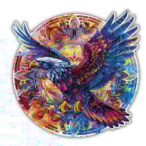 Aigle de la Liberté - Puzzle en bois - Boite en carton