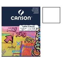 Cahier à dessin - 17 x 22 (cm) - Blanc - 32 pages - sans spirale - Canson