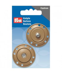 Boutons pressions 35mm beige - Prym Marron