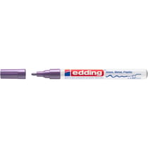 Lot de 10 marqueurs peinture brillante EDDING 751 - Violet - Pointe 1-2 mm