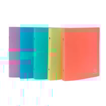 Classeur format écolier 2 anneaux 15mm PP Chromaline Pastel - Couleurs assorties - x 15 - Exacompta