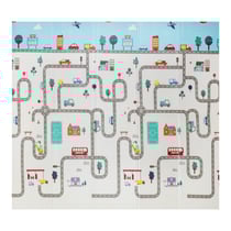 Tapis d'Eveil pliable Réversible Bébé Circuit & Ville par Kidolo