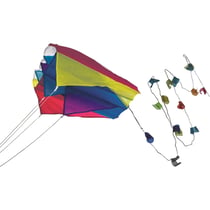 Mini Parafoil bleu, cerf-volant coloré pour la poche
