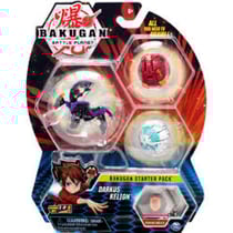 Bakugan battle planet - pack de demarrage darkus kelion : 3 boules - spin master 20118473
