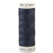 Fil à coudre polyester 100m made in France - bleu moussaillo 340