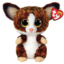 Peluche - Ty - Beanie Boo's - Galago Binky - Marron et Blanc - 23 cm