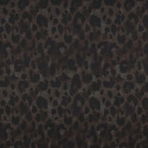 Tissu Jersey Milano Donatella léopard sur fond Marron chocolat - Au mètre