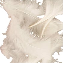 Duvet, dim. 7-8 cm, blanc, 50 gr/ 1 Pq.