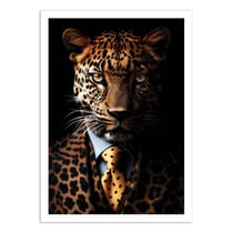 Affiche 50x70 cm - Leopard Wild Suits - Philippe Hugonnard