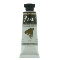 Peinture à l'huile fine en tube terre d'ombre 45ml - Amt