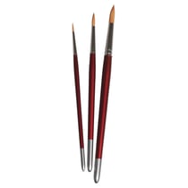 Set de pinceaux Hobby créatif FSC 100%, 3pinceaux synhtétiques, 3 pces