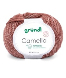 Pelote de Laine Mérinos et Chameau CAMELLO de Gründl – Fil Naturel Doux et Thermorégulateur 03 Marron