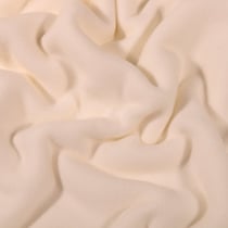 Tissu Polaire Coton uni  Ecru