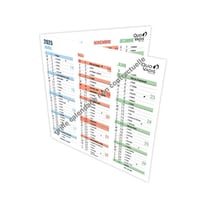Calendrier - 2024/2025 - Septembre à août - 12 mois - Dépliable - Quo Vadis
