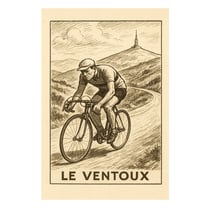 Plaque métal cyclisme montée du Ventoux
