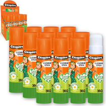 12 bâtons de colle - Végétale - Blanche - Cléopâtre - CléoBi@ - 36g
