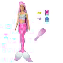 Barbie Poupée mannequin Fantaisie sirèneà cheveux longs