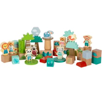 Blocs de construction en bois Jungle Friends