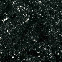 Tissu Maille Sequins extensible uni Gris anthracite