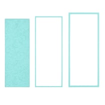 Matrices de découpe et de gaufrage Nellie's Choice - Rectangle Fleurs - 9 x 21 cm