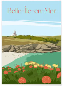 Affiche Belle-île-en-mer | A3 : 29,7x42cm