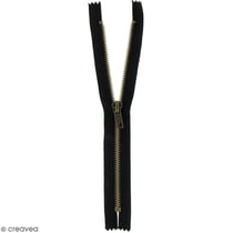 Fermeture laiton non séparable - 10 cm - Bleu foncé