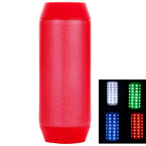 Enceinte Bluetooth Portable Avec LED Micro Et Compatibilité Universelle Rouge YONIS