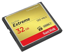 Carte mémoire CompactFlash SanDisk Extreme - 32 Go - VPG-20